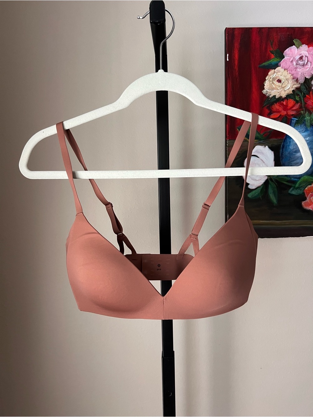 Lululemon Seamless Molded T-Shirt Bra in Dusty Rose
